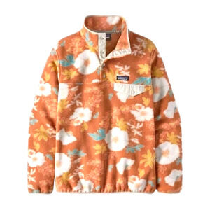 Patagonia Synchilla Snap-T Fleece Womens Medium Flower Power Floral Jacket EUC